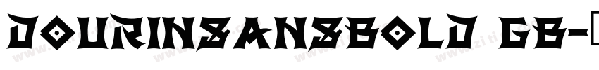 DOURINSANSBOLD GB字体转换